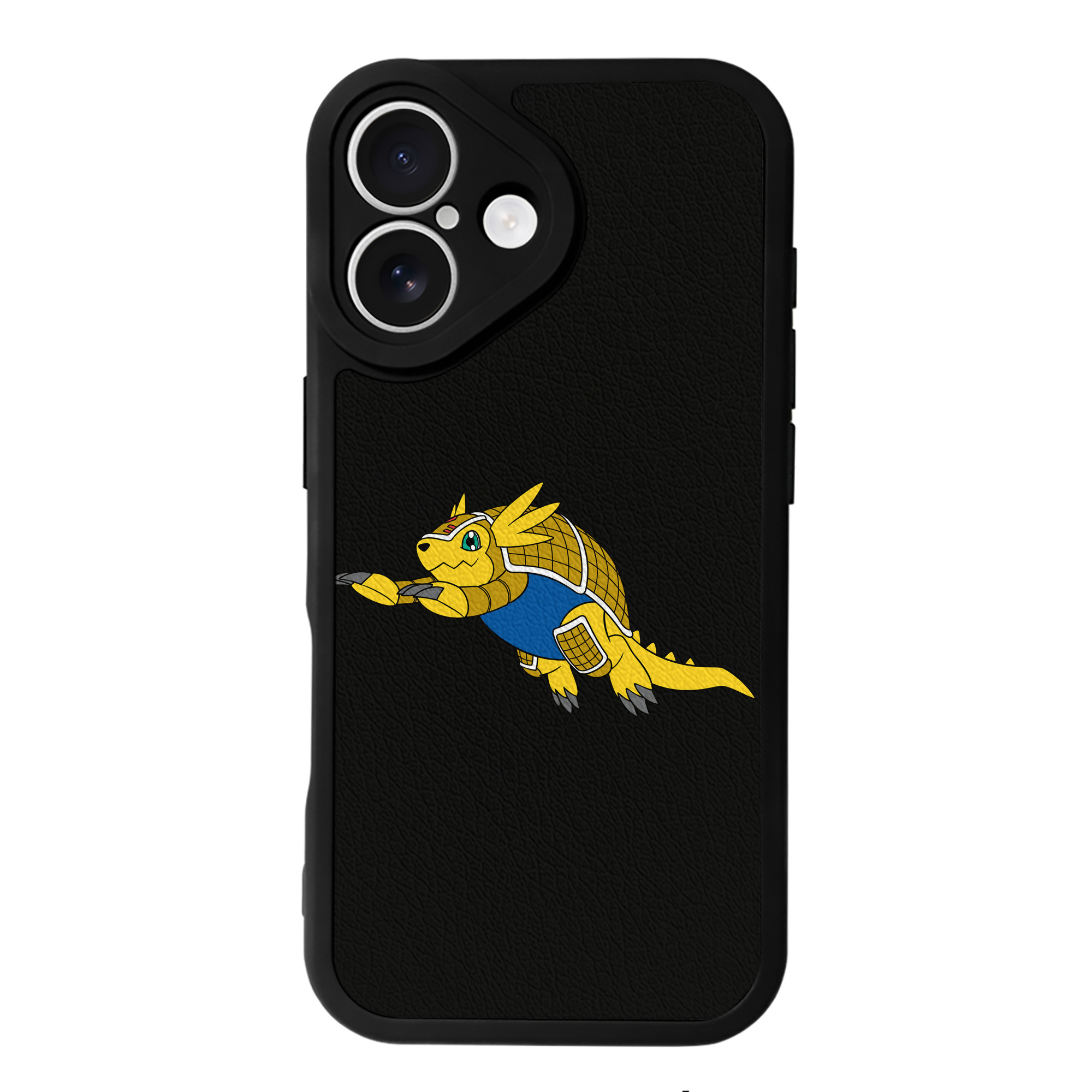 （画像用） Digimon デジタルモンスター/デジモン 【iPhone 16シリーズ対応】シリコンスマホケース（レザー調） 材質：シリコン